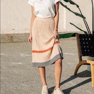 Bohme Pleated Knit Skirt